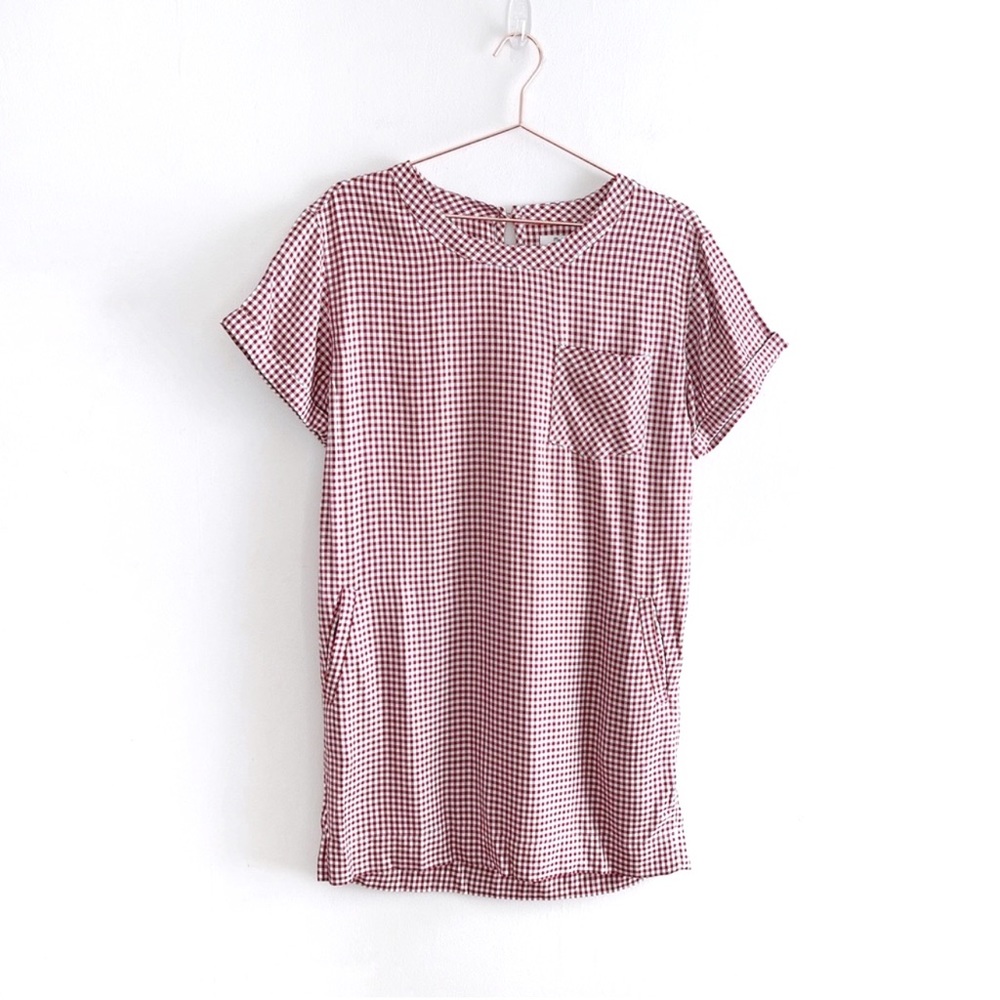 Madewell Filmscore Gingham Dress Size Medium NWT